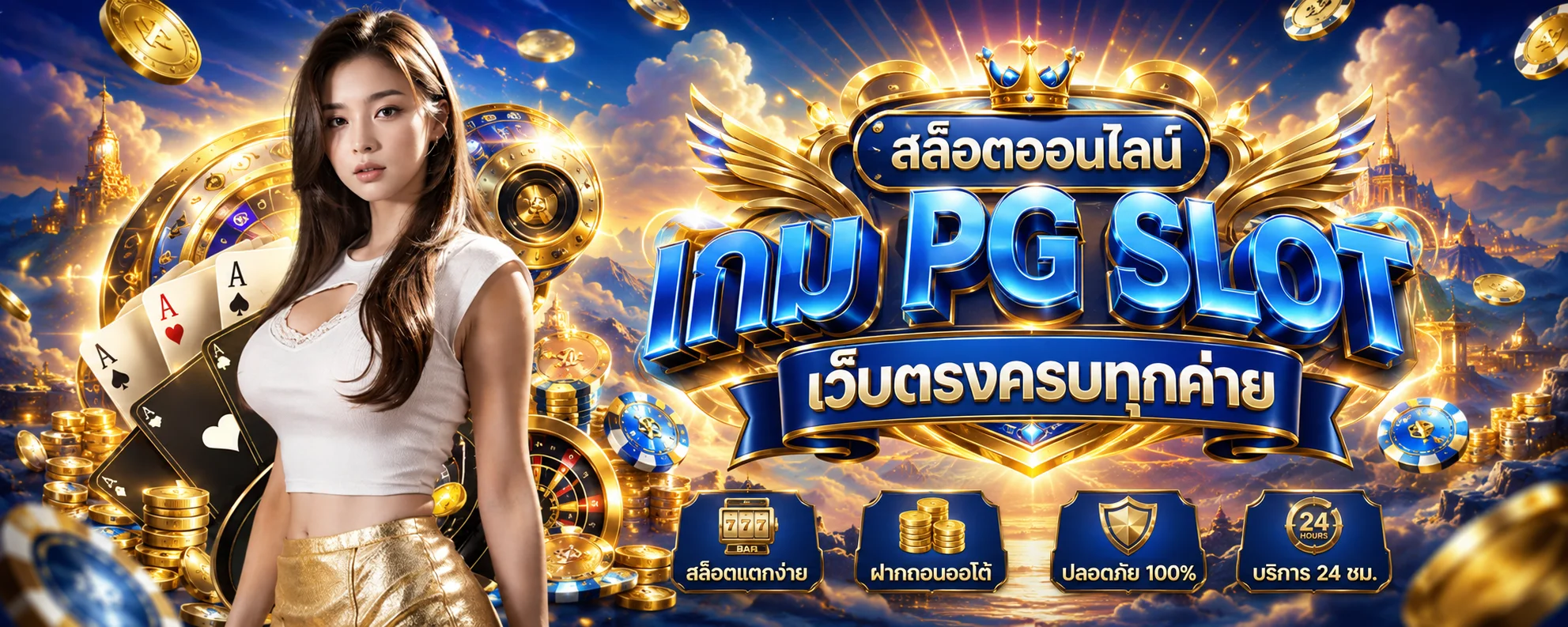 สล็อตออนไลน์ PGFANS888 เกม PG Slot เว็บตรงครบทุกค่าย